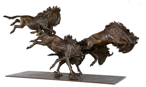 wildebeeste bronze